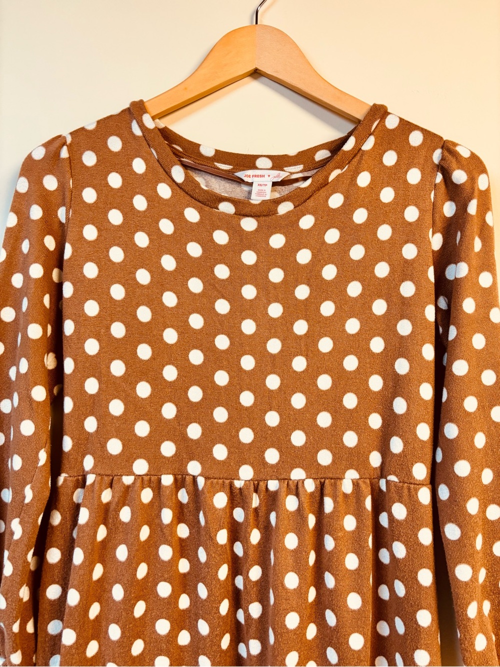 Jillian Harris x Joe Fresh Tiered Shay Dress Polka Dot XS - Picture 7 of 8